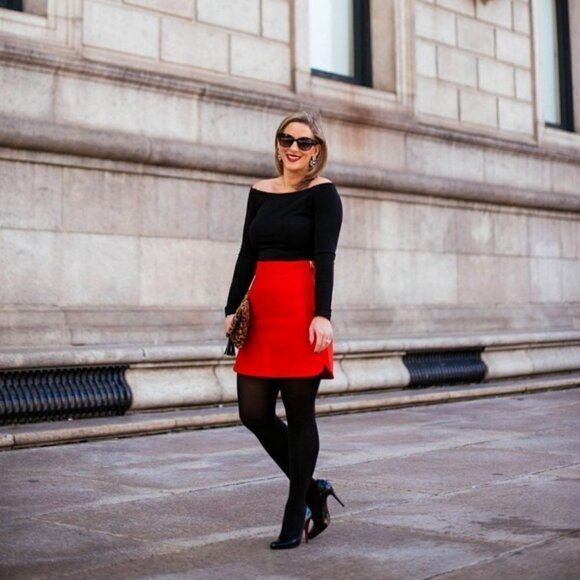 J CREW SEEN ON TV DOUBLE-SERGE WOOL MINI SKIRT - Picture 1 of 11